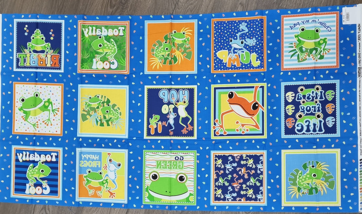 Toadally Cool Blocks Panel Aroha Quilts