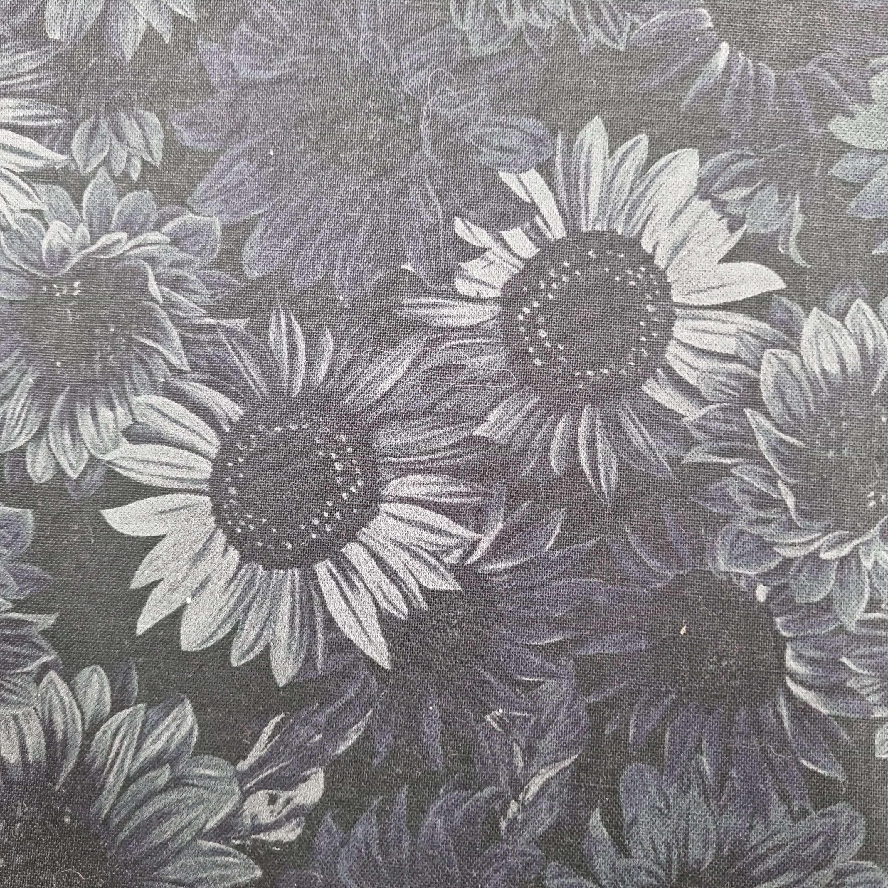 Sunflower Whispers 108" - Black