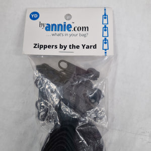 byAnnie Zipper By the Yard Black