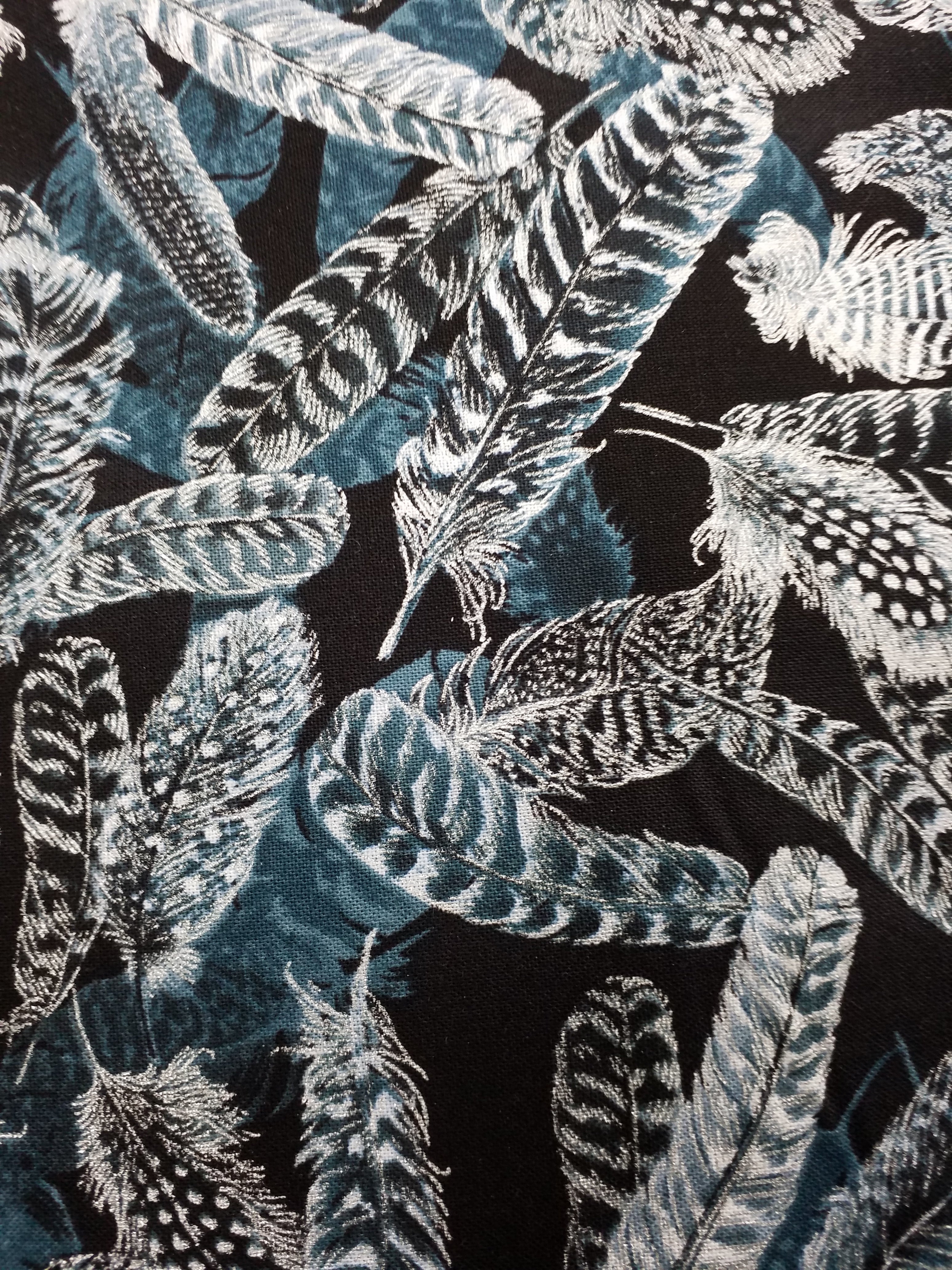 Gilded Feathers-Charcoal