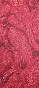 Paisley Backing Red