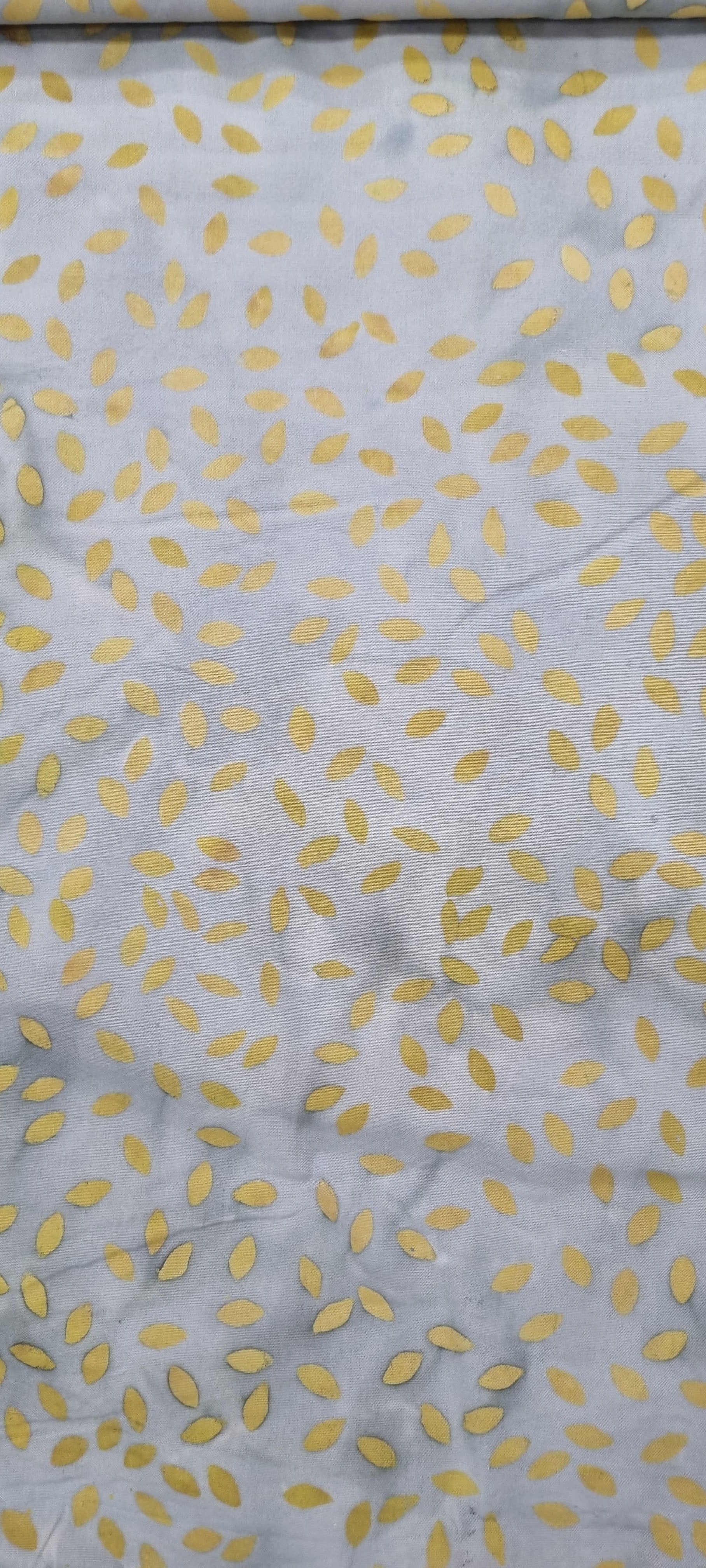 batik - Mustard Leaves/Grey