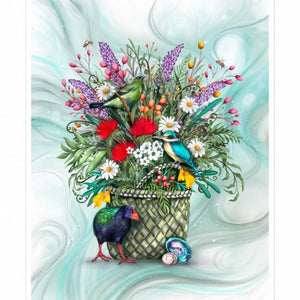 Basket & Blooms 90cm Panel