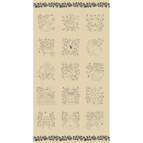 Bloom & Grow Embroidery 60cm panel