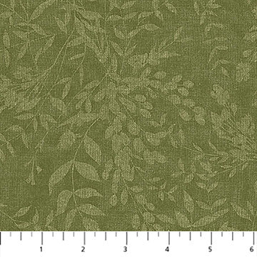 Natural Elements -Tonel Leaves -dark green