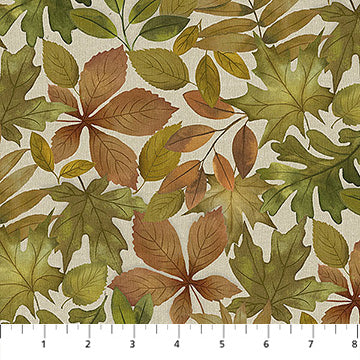 Natural Elements -Packed Leaves -Taupe