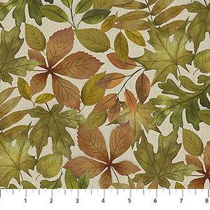 Natural Elements -Packed Leaves -Taupe