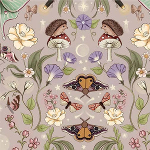 Nocturnal Garden-Lunar Moths-Blush
