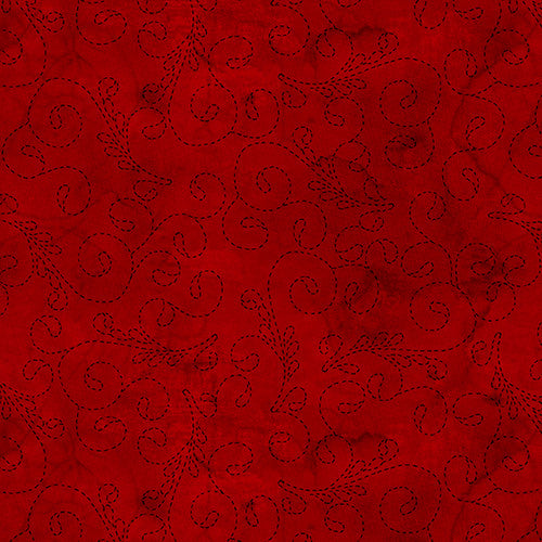 Stitch 108" Backing - Red