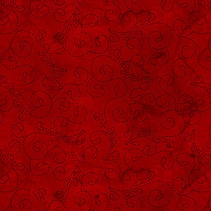 Stitch 108" Backing - Red