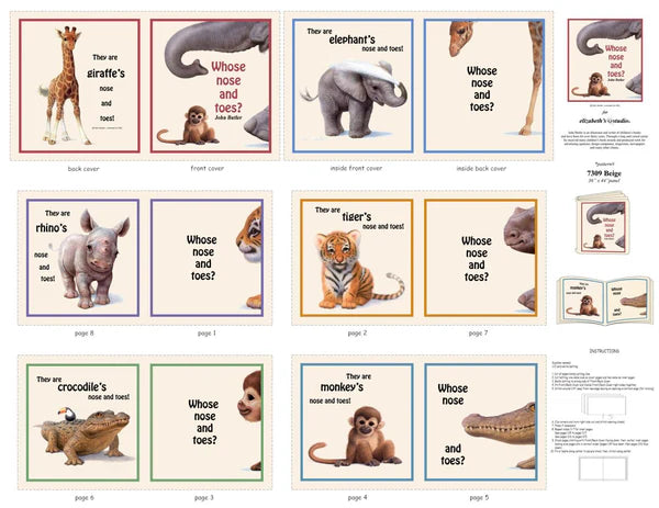 Whose Nose & Toes  book panel