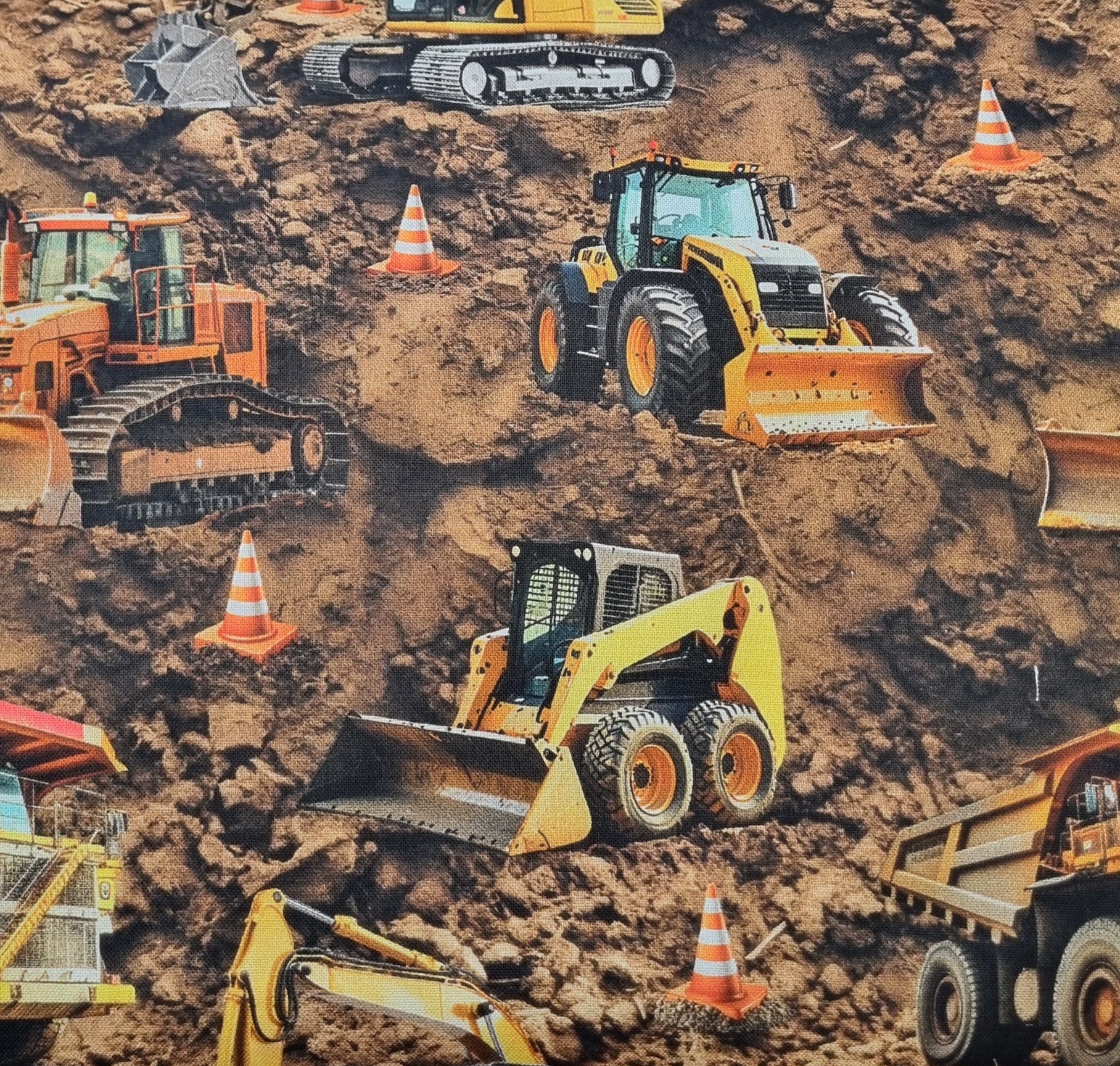Four Diggers Construction Col 4 Diggers – Aroha Quilts