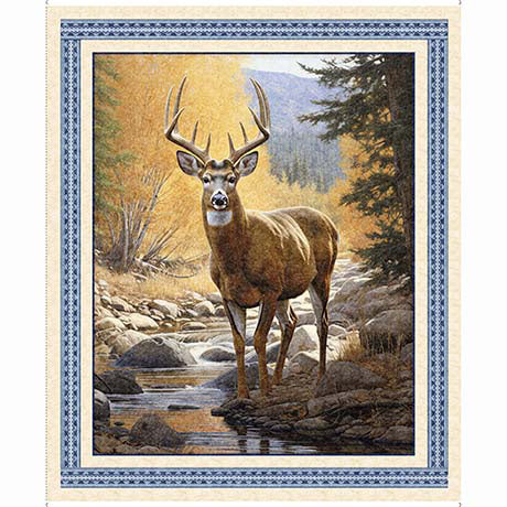 Deer Panel - 90cms wide