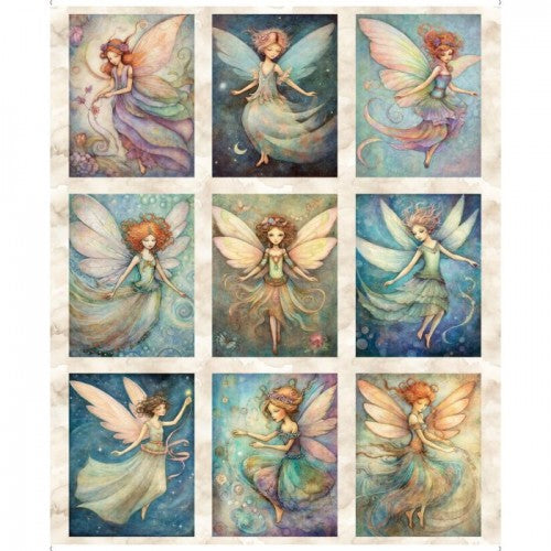 Fairy Picture Patches - Cream Panel