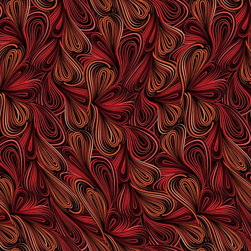 Flow 108" Red/Russet backing