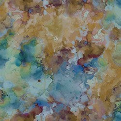 Abstract Watercolour - Peacock
