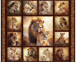 Lion Picture patches Panel 90cm