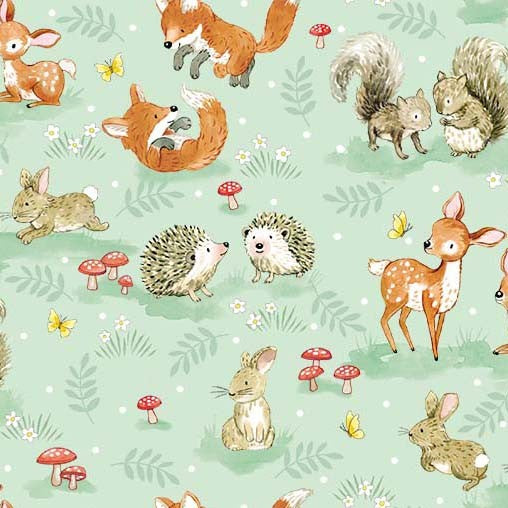 Little Acorns-Woodland Baby Animals-Mist