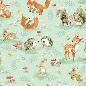 Little Acorns-Woodland Baby Animals-Mist