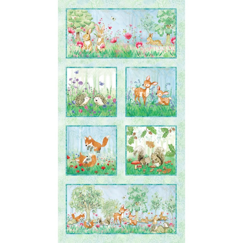 Little Acorns-Woodland Panel 24"