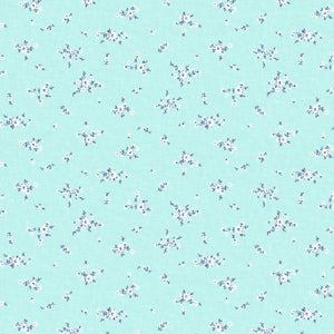 Louisa Petite Floral - Aqua