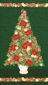Holiday Flourish Peppermint Twist Panel
