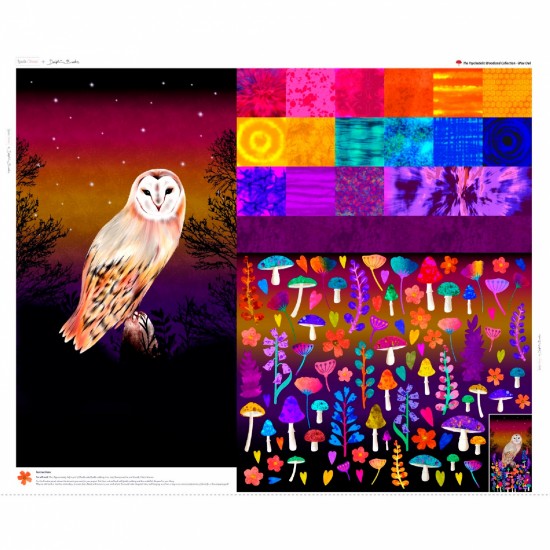 Owl - Psychedelic Woodland Panel