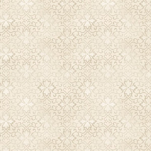 Purely Neutral: Floral Scroll - Ivory