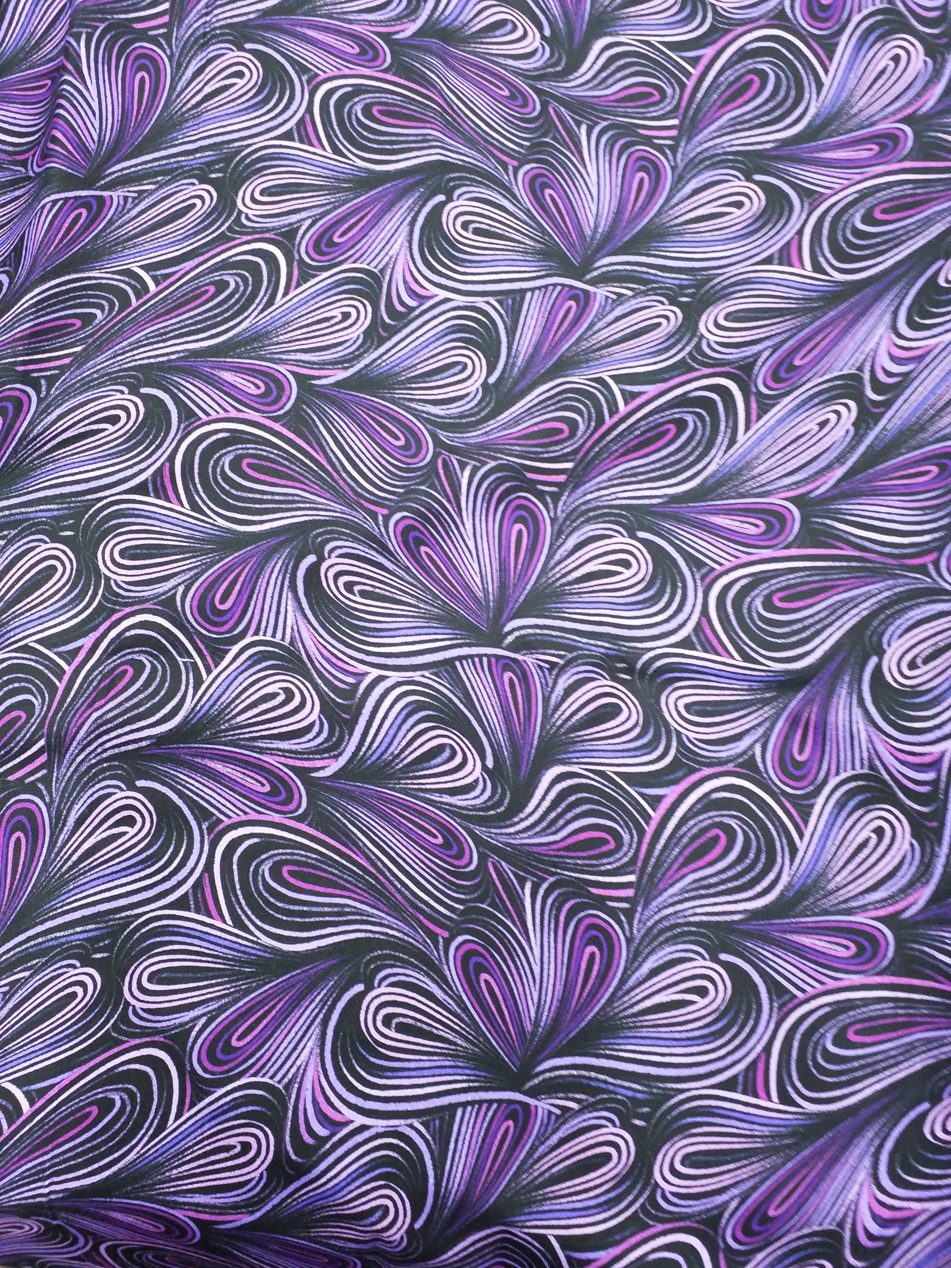 Flow 108" Purple Backing