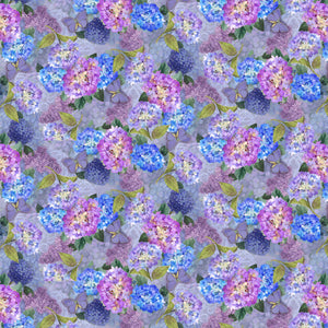 Secret Garden- Hydrangeas Texture - Periwinkle