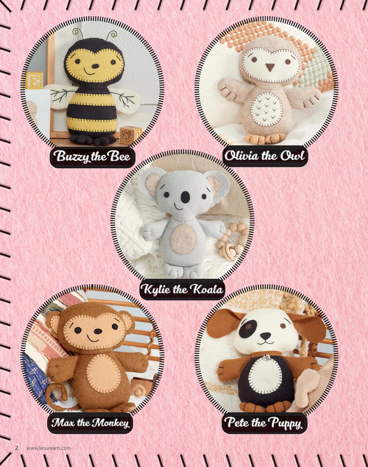 Simple Sewn Felt Animals