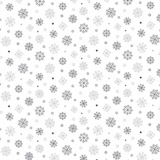 White Christmas106-sflake w/silver