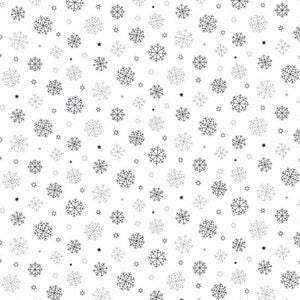 White Christmas106-sflake w/silver