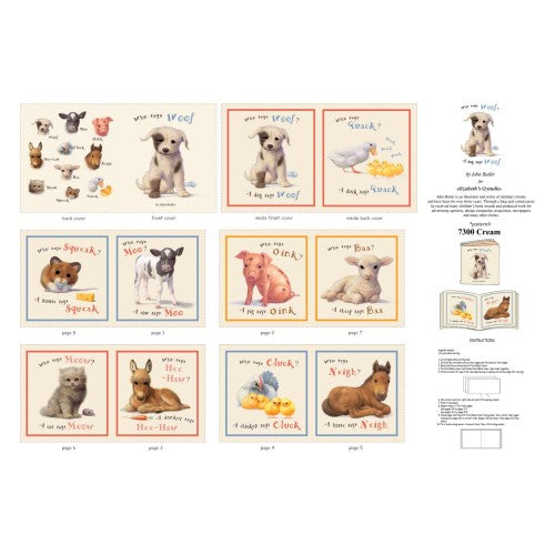 Who Says Woof  Book panel
