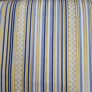 Stripes and Shapes - Blue/Gold