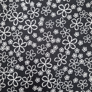 white flowers in Black