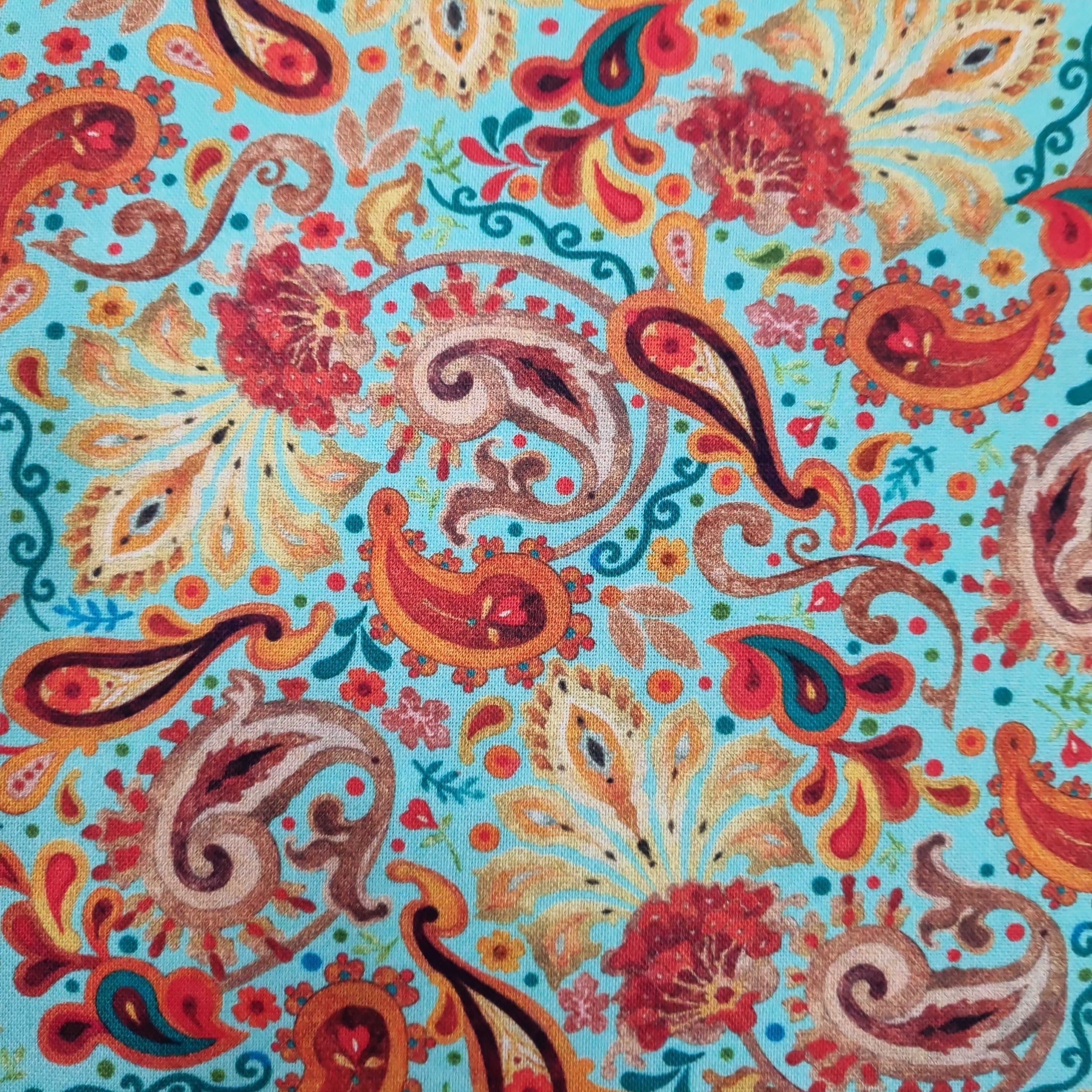 Owl - Paisley Aqua