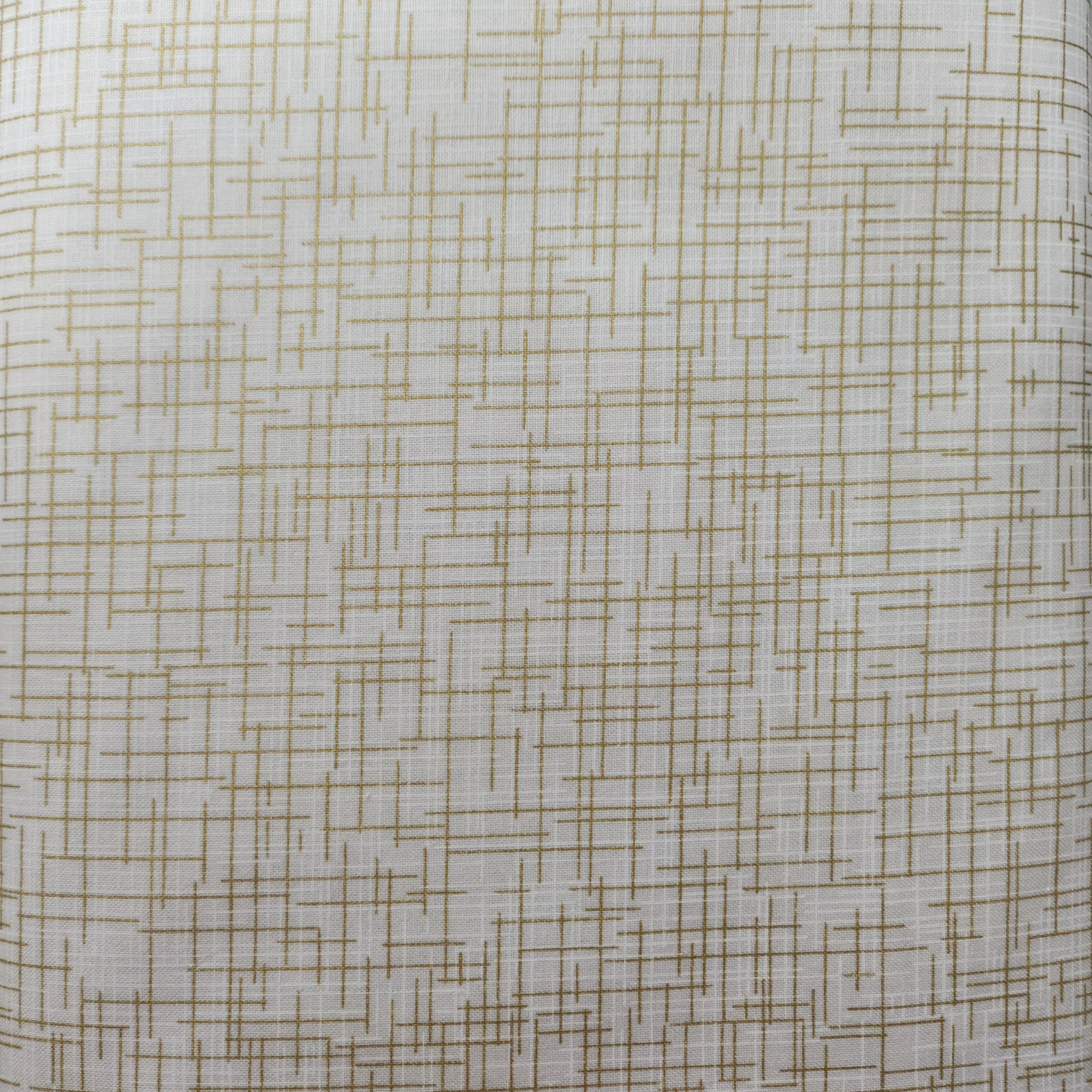 Gold and White Lines on Cream