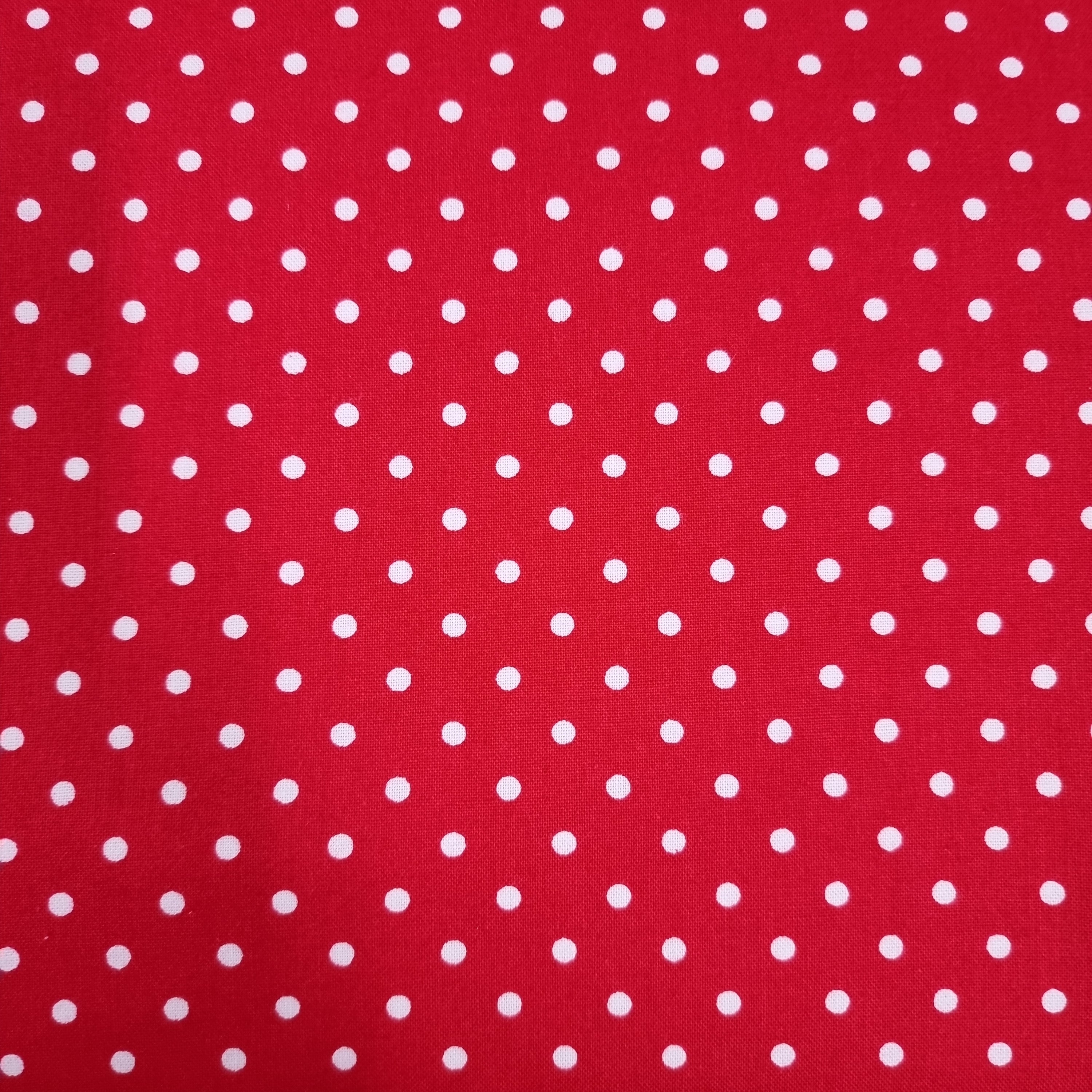 Dot White on Red