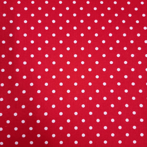 Dot White on Red