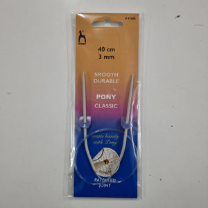 Pony Circular Needles 40cm 3mm