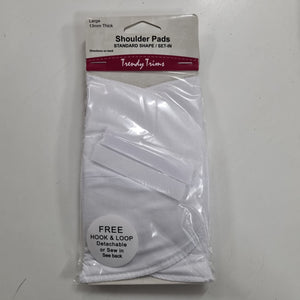 Shoulder pads Large 13mm Thick White