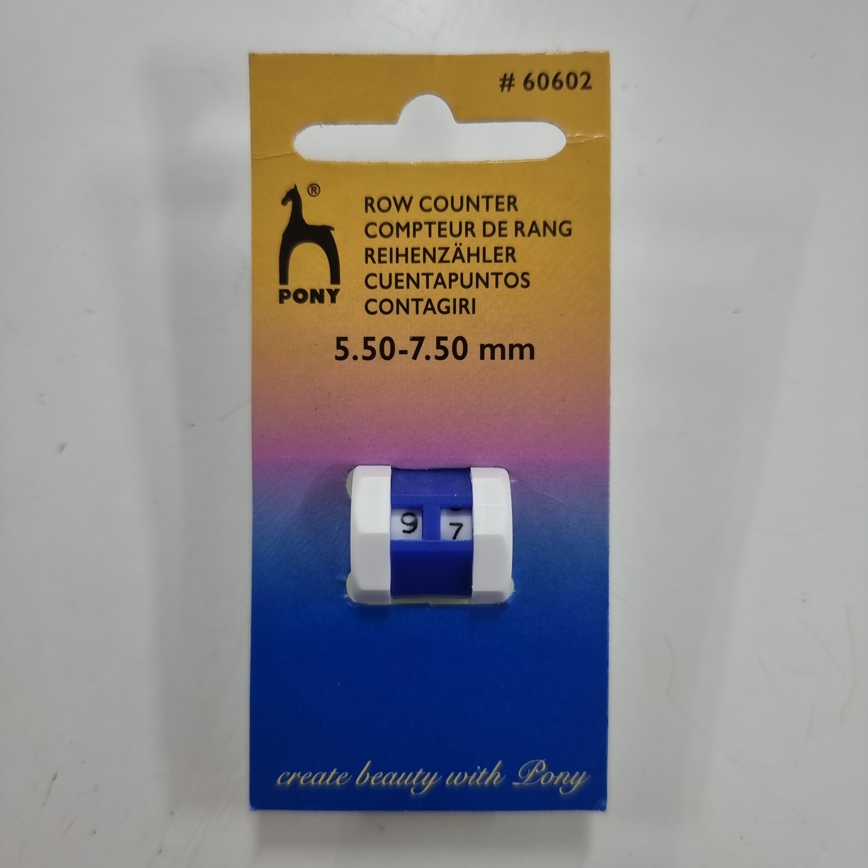 Pony Row Counter 5.5-7.5mm
