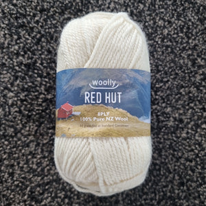 Red Hut 8ply Wool 2 Cream