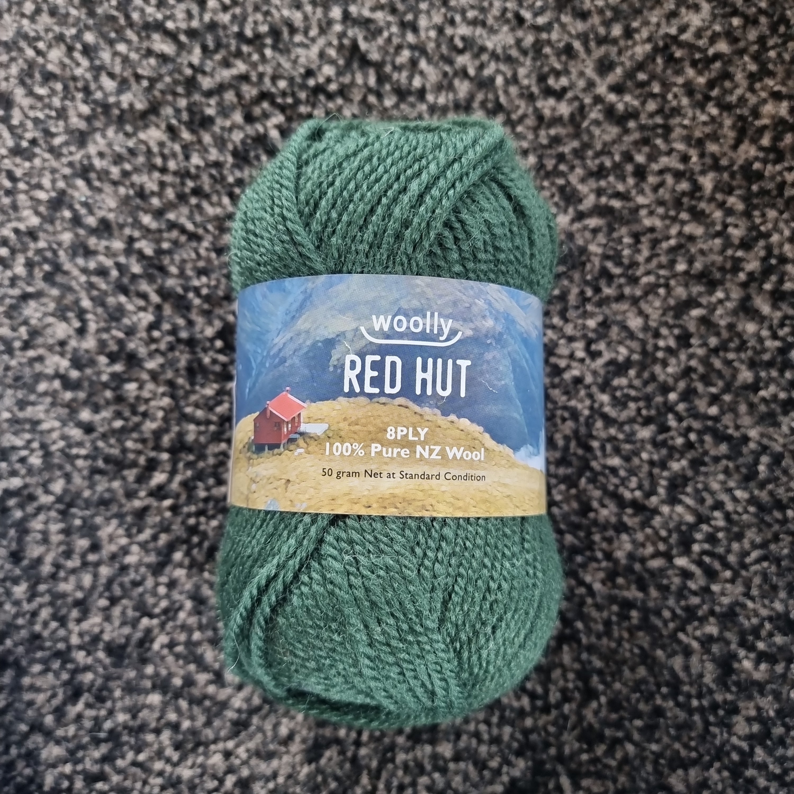 Red Hut 8ply Wool 36 * Forest