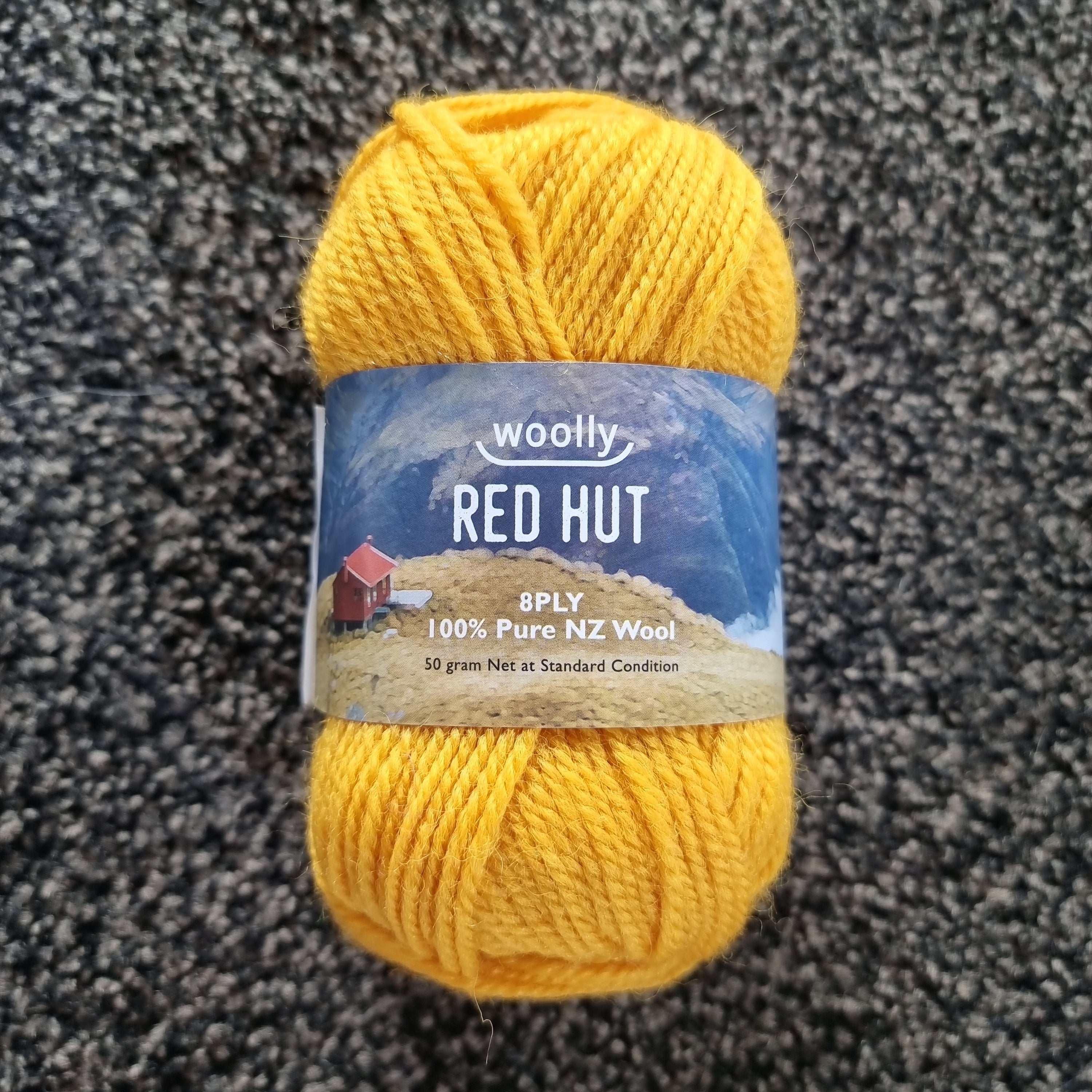 Red Hut 8ply Wool 39 * Gold