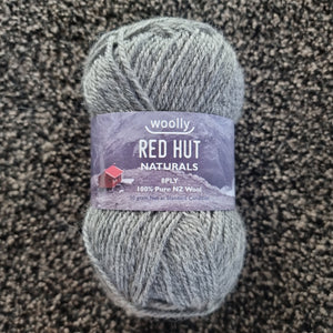 Red Hut Naturals 8ply Wool 103 GreyStone