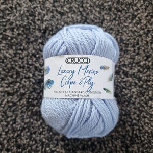 Crucci Luxury Merino Crepe DK Machine Wash 5 Sky