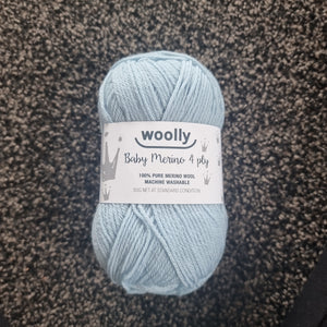 Woolly 4ply Baby Merino 224 * Coast