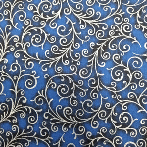 Swirls - Blue Holiday Flourish